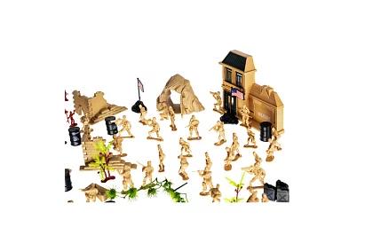 Baza militară – figurine armate, tanc, arme