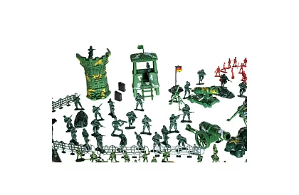 Baza militară – figurine armate, tanc, arme