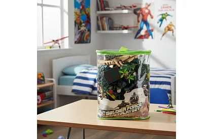 Baza militară – figurine armate, tanc, arme