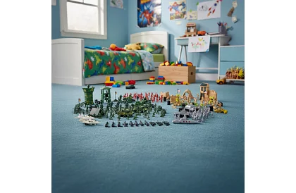 Baza militară – figurine armate, tanc, arme