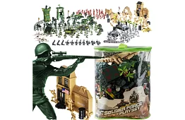 Baza militară – figurine armate, tanc, arme