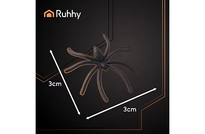 Pânză de păianjen luminoasă de Halloween cu 20 de păianjeni
