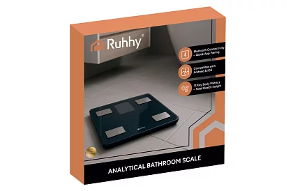 Cântar personal electronic analitic până la 226 kg – negru