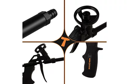 Pistolă metalică pentru spumă de montaj - 320 mm