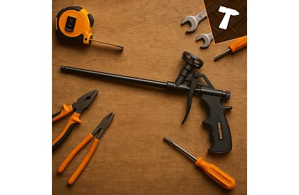 Pistolă metalică pentru spumă de montaj - 320 mm