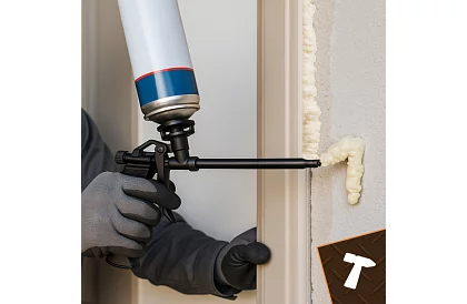 Pistolă metalică pentru spumă de montaj - 320 mm