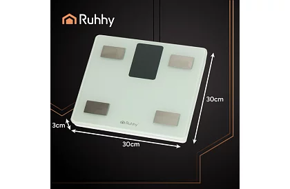 Cântar personal electronic analitic până la 226 kg - alb
