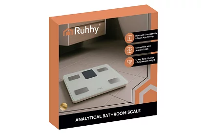 Cântar personal electronic analitic până la 226 kg - alb