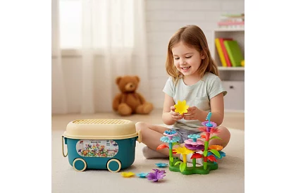 Set de construcție creativ – set flori 3D