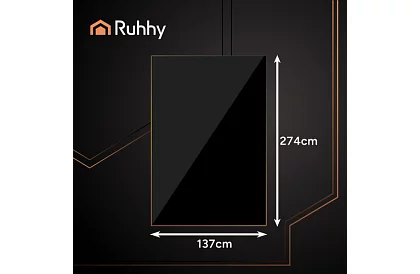 Masă de plastic neagră 137 × 274 cm