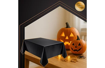 Masă de plastic neagră 137 × 274 cm