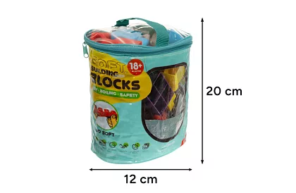 Cubi senzoriali din cauciuc pentru copii – 30 de bucăți