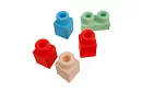 Cubi senzoriali din cauciuc pentru copii – 30 de bucăți