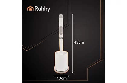 Perie de silicon pentru toaletă – perie WC, albă