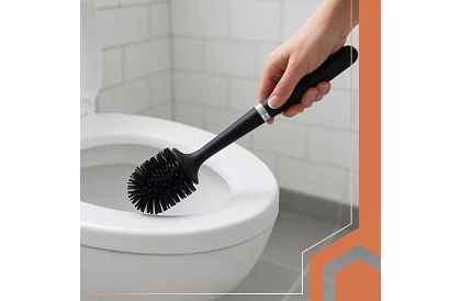 Perie din silicon pentru toaletă – perie WC, neagră