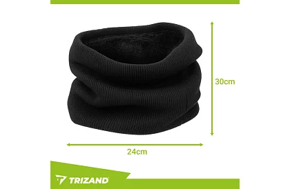 Șal cald – tricot negru