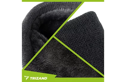 Șal cald – tricot negru