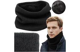 Șal cald – tricot negru