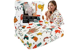 Plaid dublu cu motiv de Crăciun 150 x 200 cm