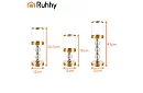 Set de 3 suporturi pentru lumânări – Gold Glamour