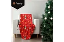 Pătură din flanel cu motiv de Crăciun 150 x 200 cm