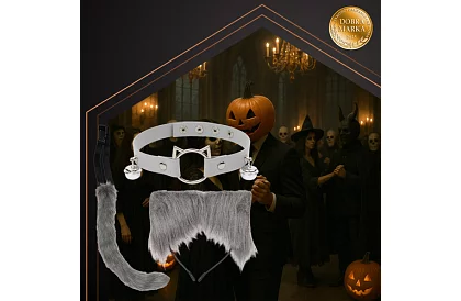 Costumul de pisică 3 în 1 - gri