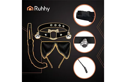 Costumul de pisică 3 în 1 - negru