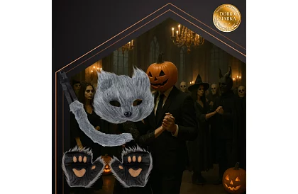 Costumul de carnaval pentru pisici 4 în 1 – gri