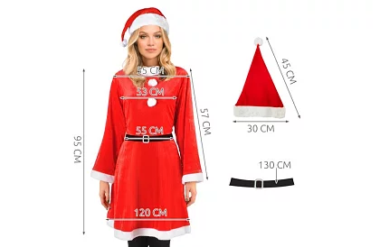 Costum de damă – Moș Crăciun