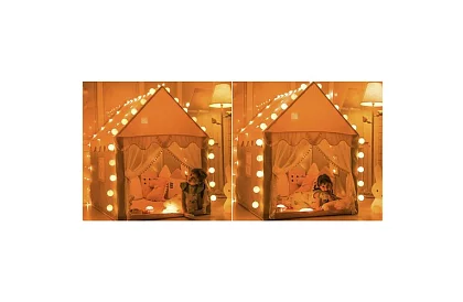 Cort de copii cu iluminare LED – roz