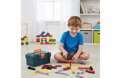 Set de joacă – cutie cu unelte 32 de piese