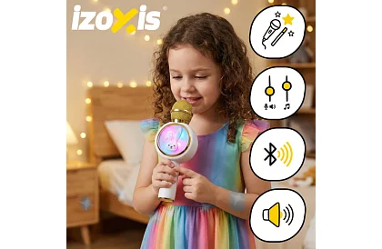 Microfon karaoke wireless Bluetooth – alb.