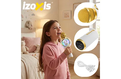 Microfon karaoke wireless Bluetooth – alb.