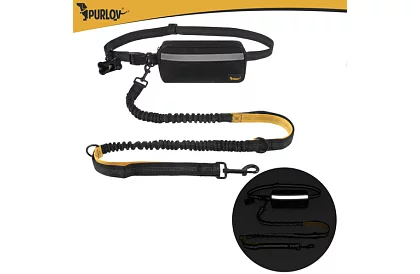 Belt de alergare cu lesa pentru câini + accesorii