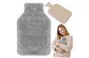 Termofor cu husă din pluș – încălzitor de apă din cauciuc 1,8 l