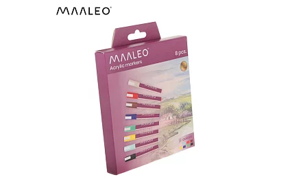 Markere decorative acrilice - set de 8 bucăți