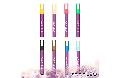 Markere decorative acrilice - set de 8 bucăți