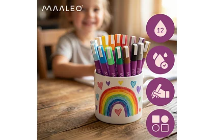 Markere decorative acrilice – set de 16 bucăți