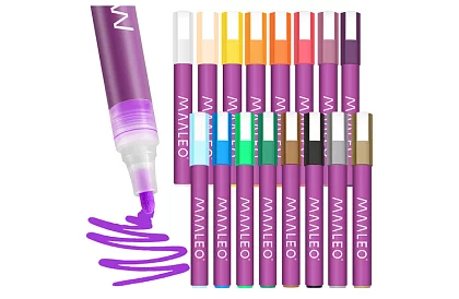 Markere decorative acrilice – set de 16 bucăți