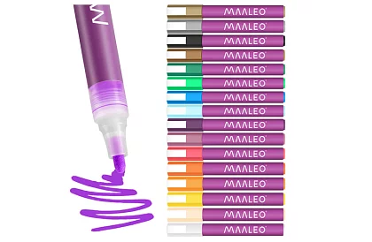 Markere decorative acrilice – set de 16 bucăți