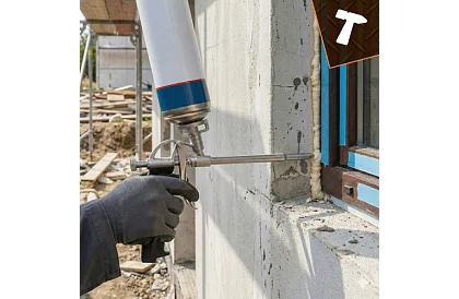 Pistolă metalică de montaj pentru spumă cu debit reglabil