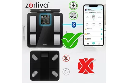 Cântar analitic personal Bluetooth – WiFi ZORTIVA Smart Premium