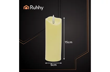 Lumânare LED cu efect de flacără 15×5 cm