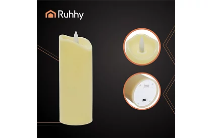 Lumânare LED cu efect de flacără 15×5 cm