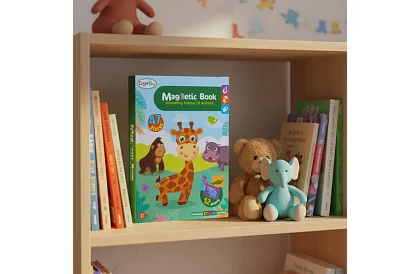 Carte puzzle magnetică - Animale africane