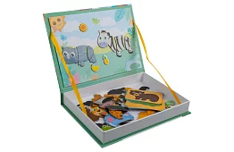 Carte puzzle magnetică - Animale africane