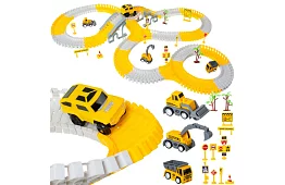 Pistă de curse flexibilă cu mașinuțe