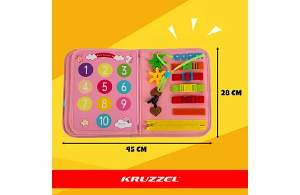 Cartea senzorială educațională Montessori - rozie