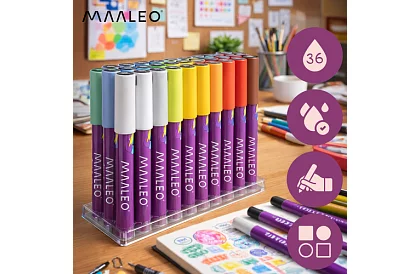 Markere decorative acrilice – set de 36 culori