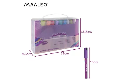 Markere decorative acrilice – set de 24 culori